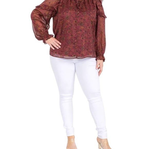 Plus Size, Sugarlips Curve Floral Top, Size 3X - Picture 1 of 8